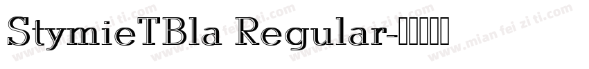 StymieTBla Regular字体转换